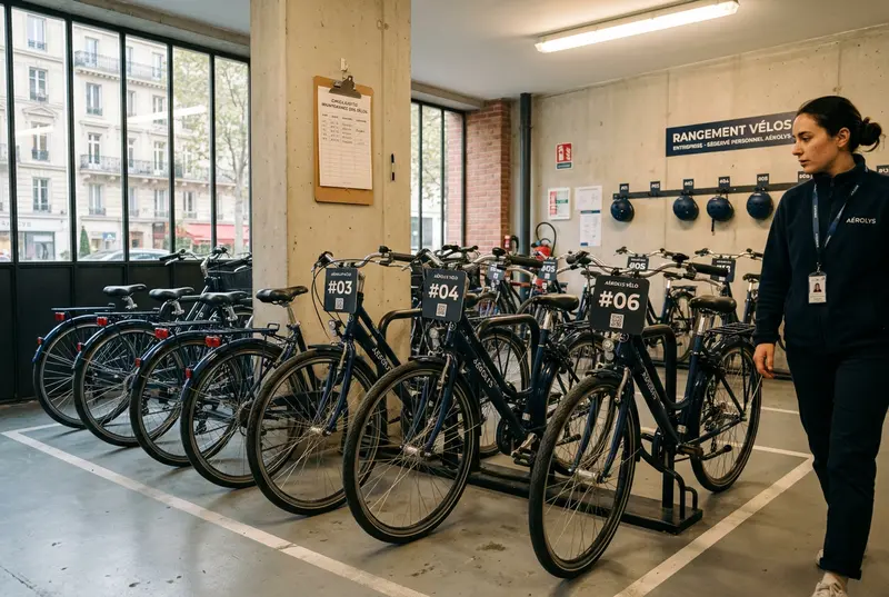 Gestion d'un parc à vélos — cours de vélo à domicile