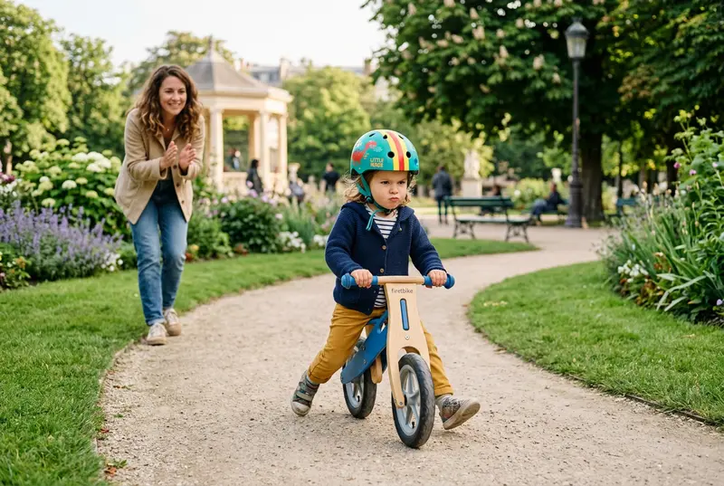Initiation draisienne et vélo enfant — cours de vélo à domicile en Île-de-France